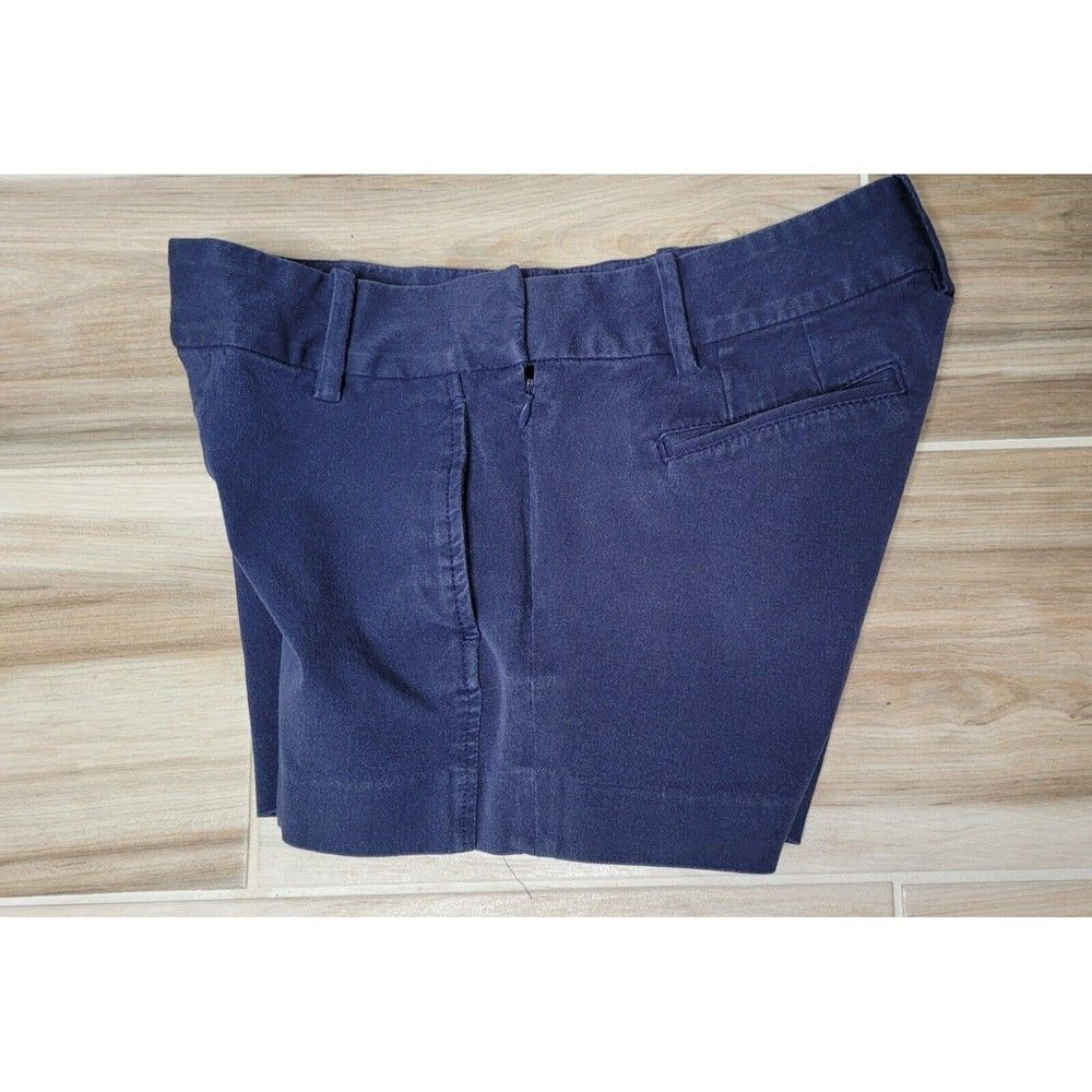 Lilly Pulitzer Sloane Shorts Size 4 Dark Navy Blue Stretch Side Zipper Pockets - Picture 3 of 10